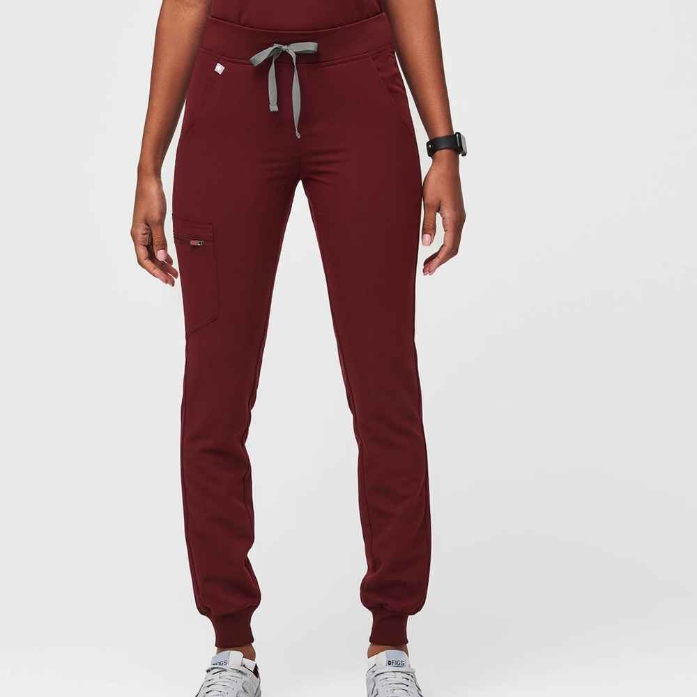 Women's Burgundy Jogger Pants